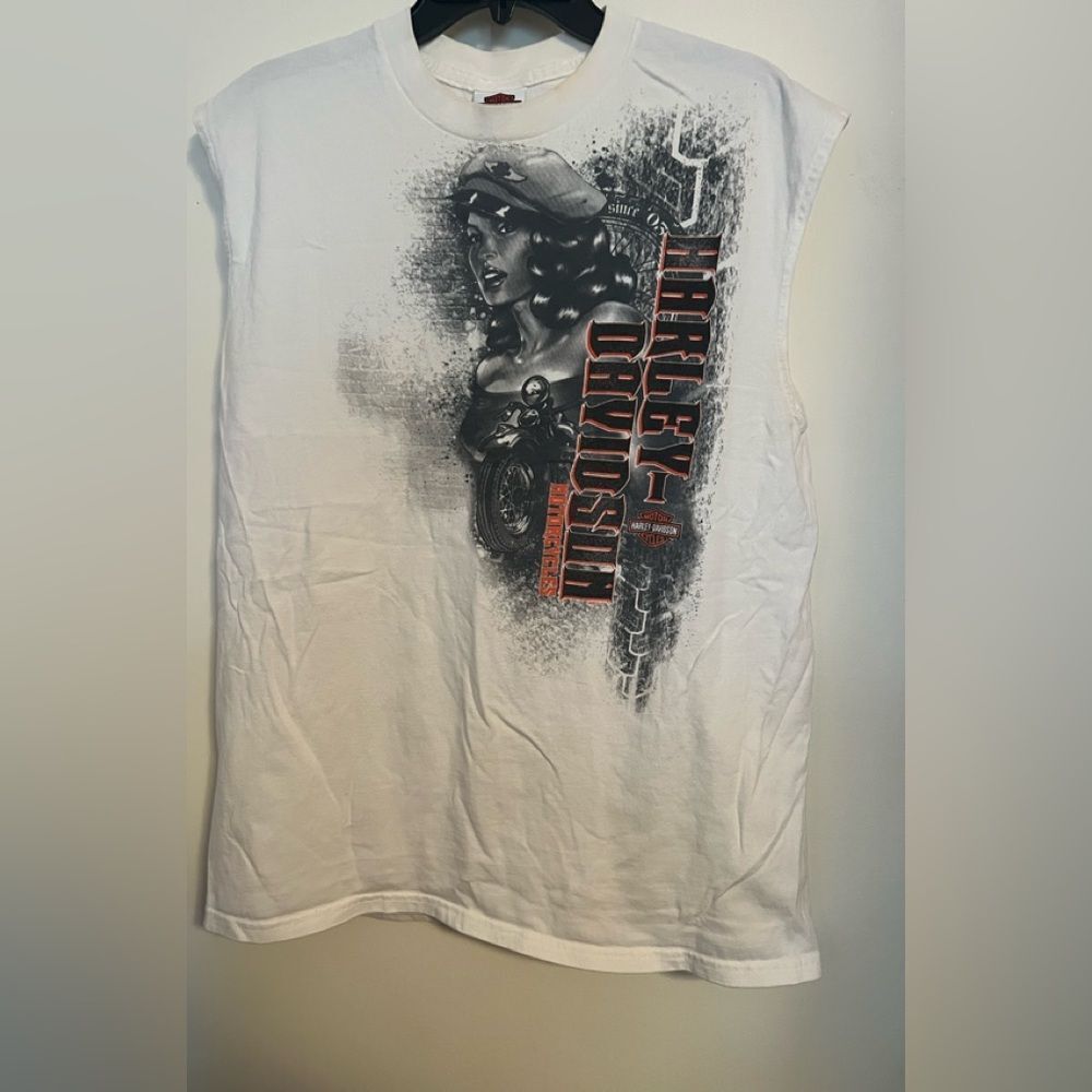 Harley-Davidson White Graphic Men's Shirt